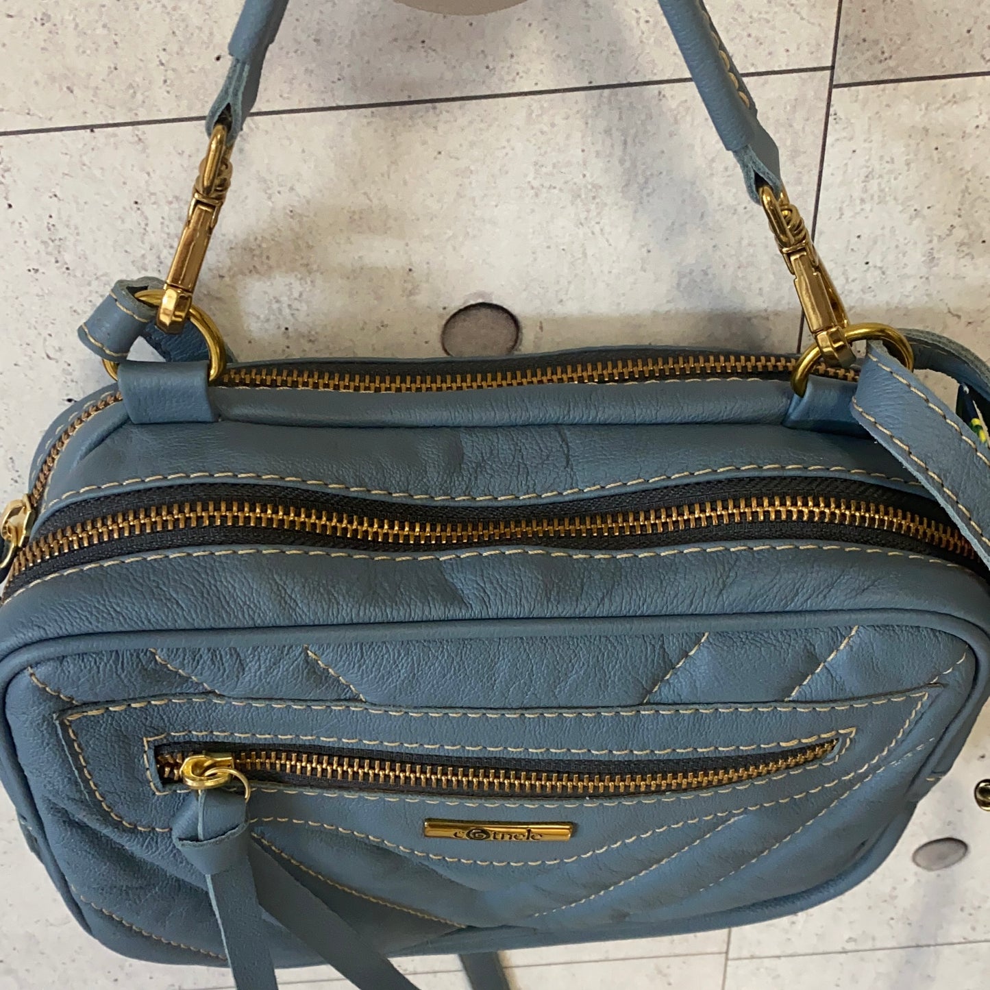 Bolsa FLORA em Couro Legítimo