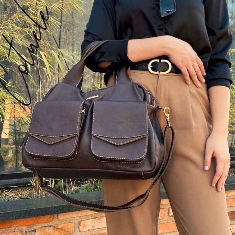 Bolsa SUELI em Couro Legítimo