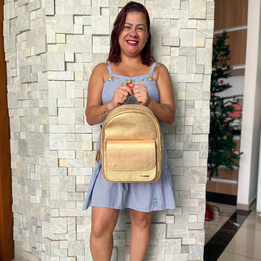 Mochila CECÍLIA Em Couro Legítimo