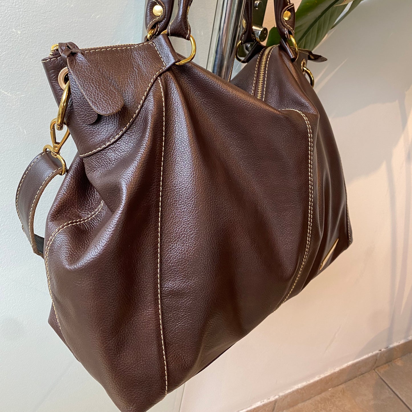 Bolsa ELIDA em Couro Legítimo