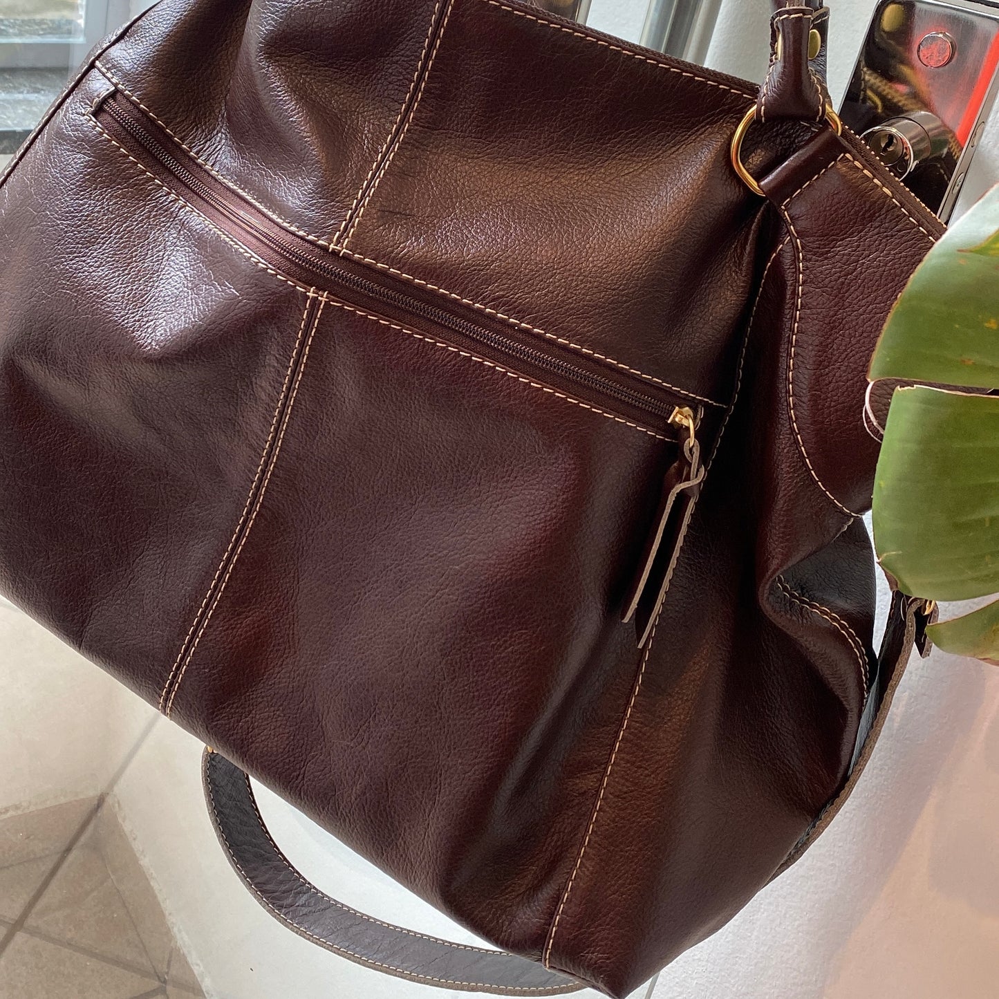 Bolsa ELIDA em Couro Legítimo