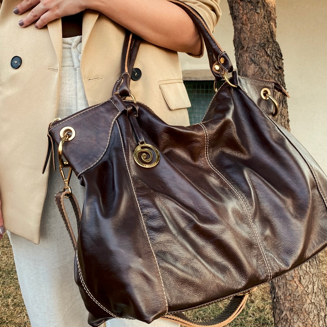 Bolsa ELIDA em Couro Legítimo