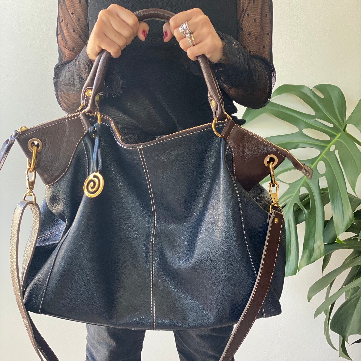 Bolsa ELIDA em Couro Legítimo