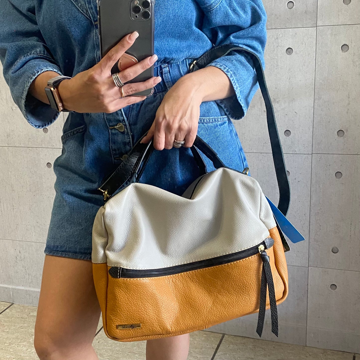 Bolsa LEILA em Couro Legítimo