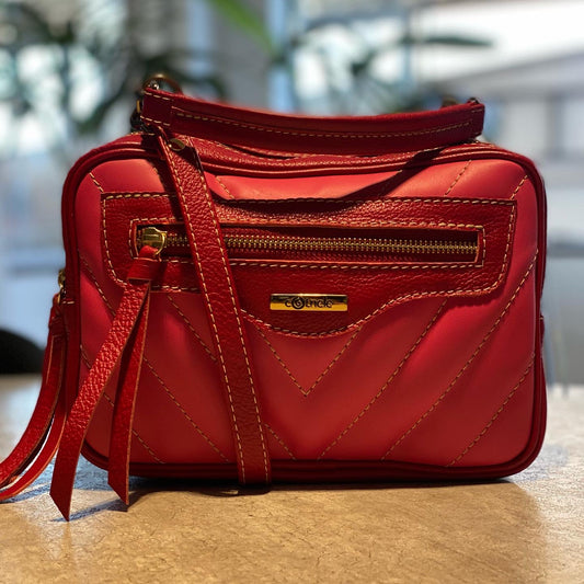 Bolsa FLORA em Couro Legítimo