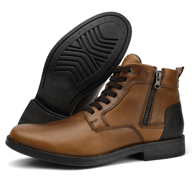 Bota Boxer Couro Masculina Urban Casual