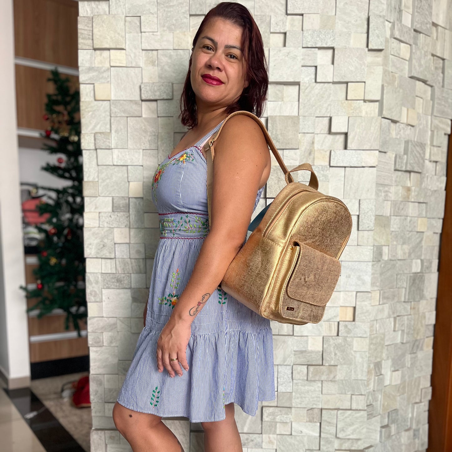 Mochila CECÍLIA Em Couro Legítimo