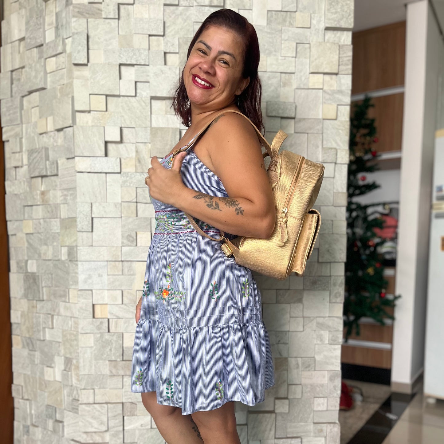 Mochila CECÍLIA Em Couro Legítimo