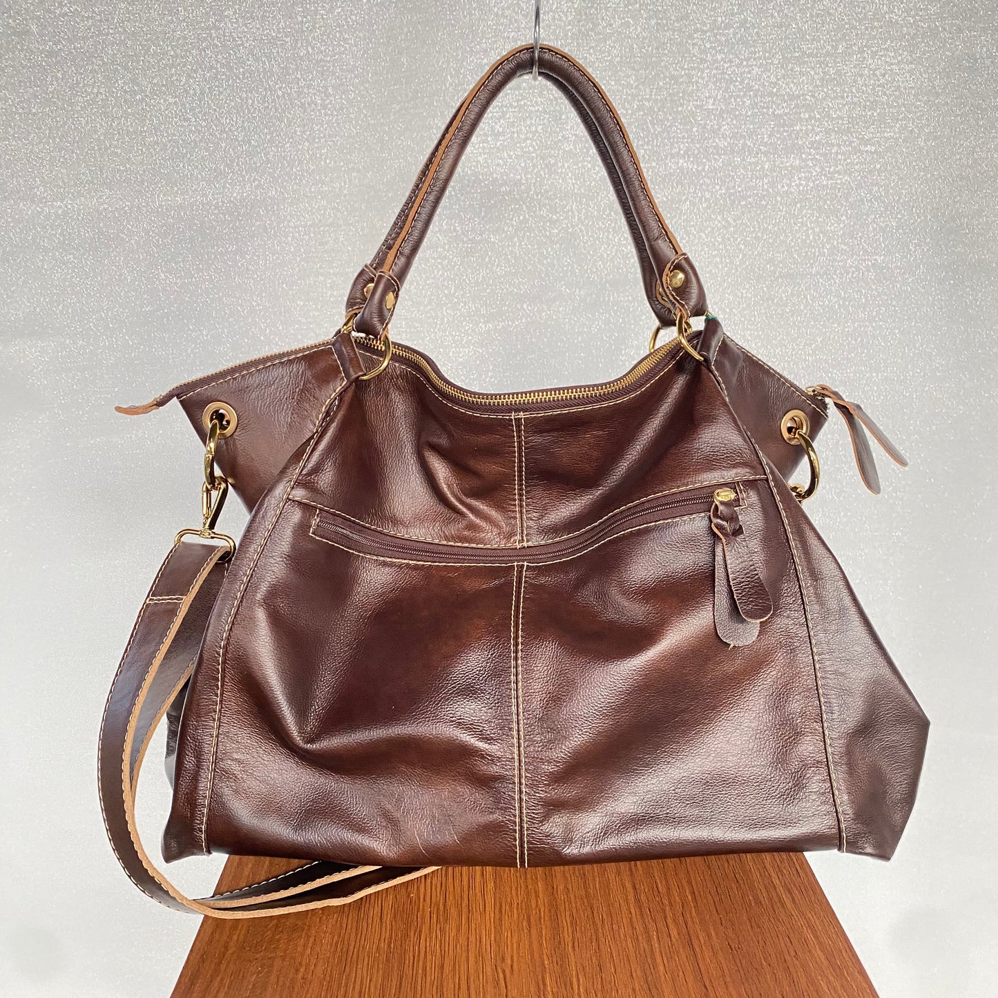 Bolsa ELIDA em Couro Legítimo