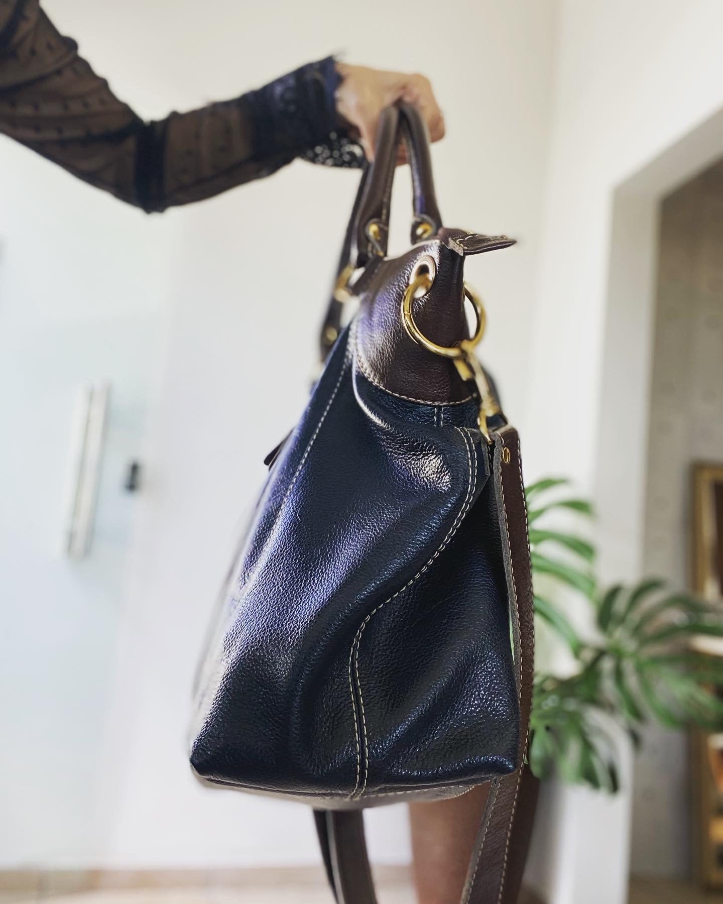 Bolsa ELIDA em Couro Legítimo