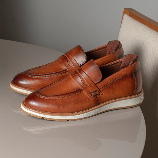 Mocassim em Couro Legítimo